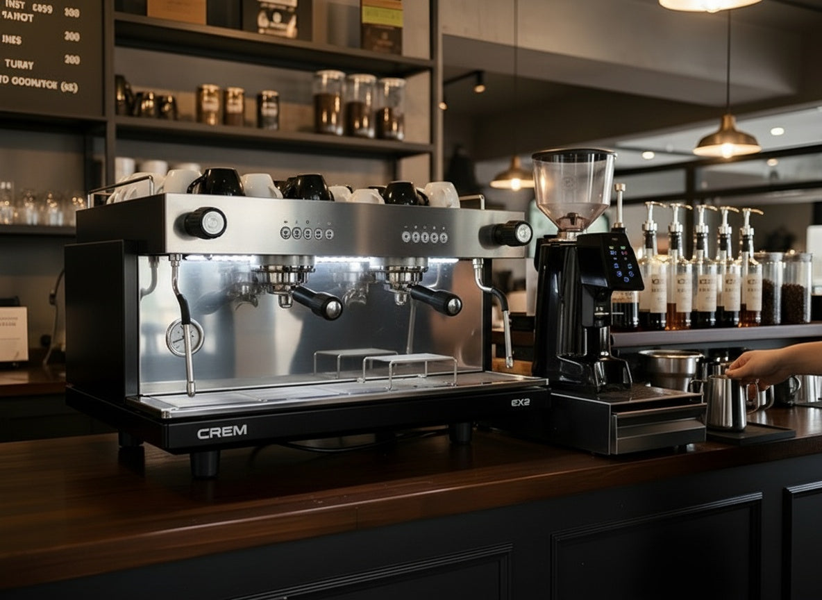 EX2 Tall 2 Group Coffee Machine Package
