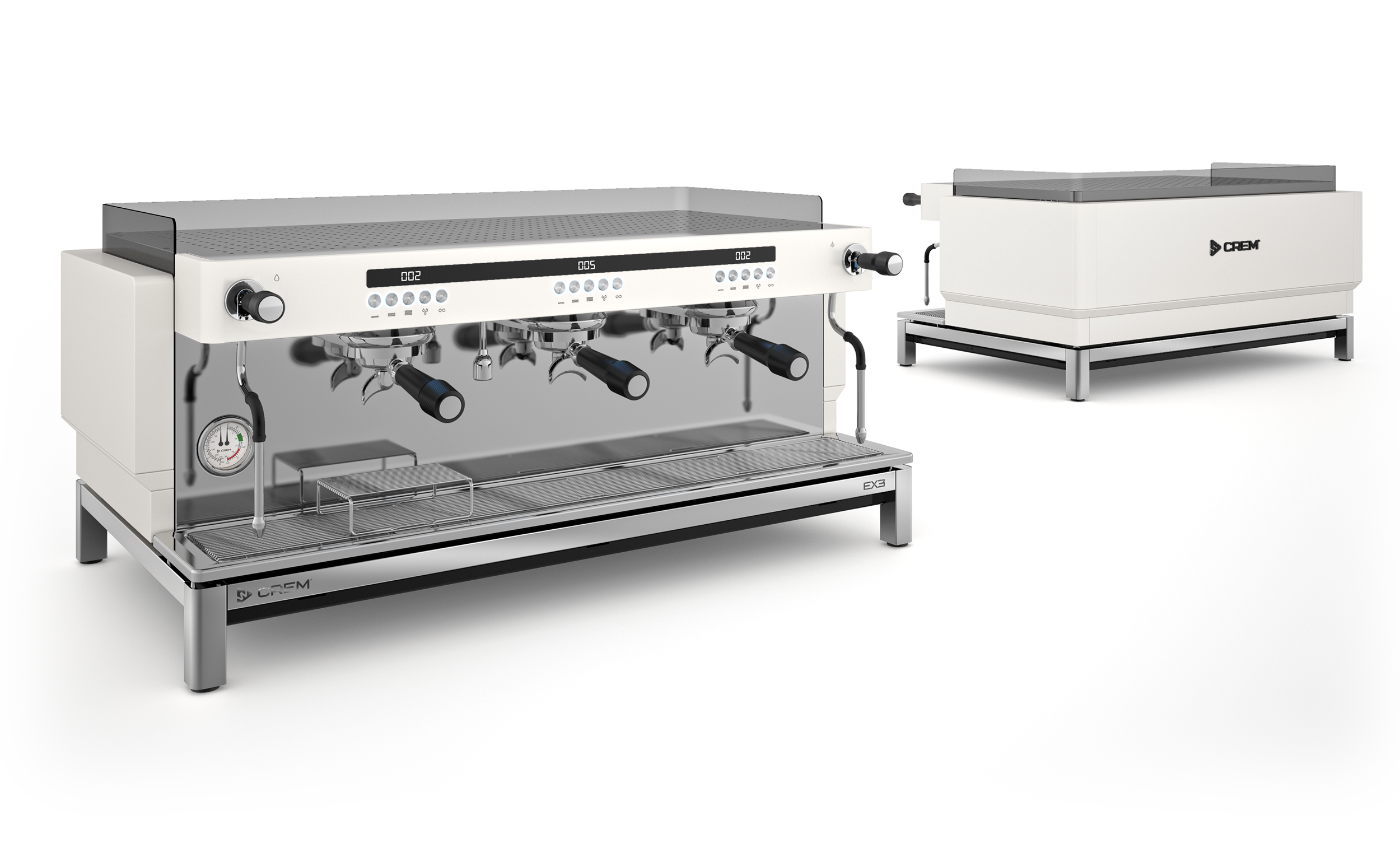 EX3 Tall Cup Display 3 Group Commercial Coffee Machine
