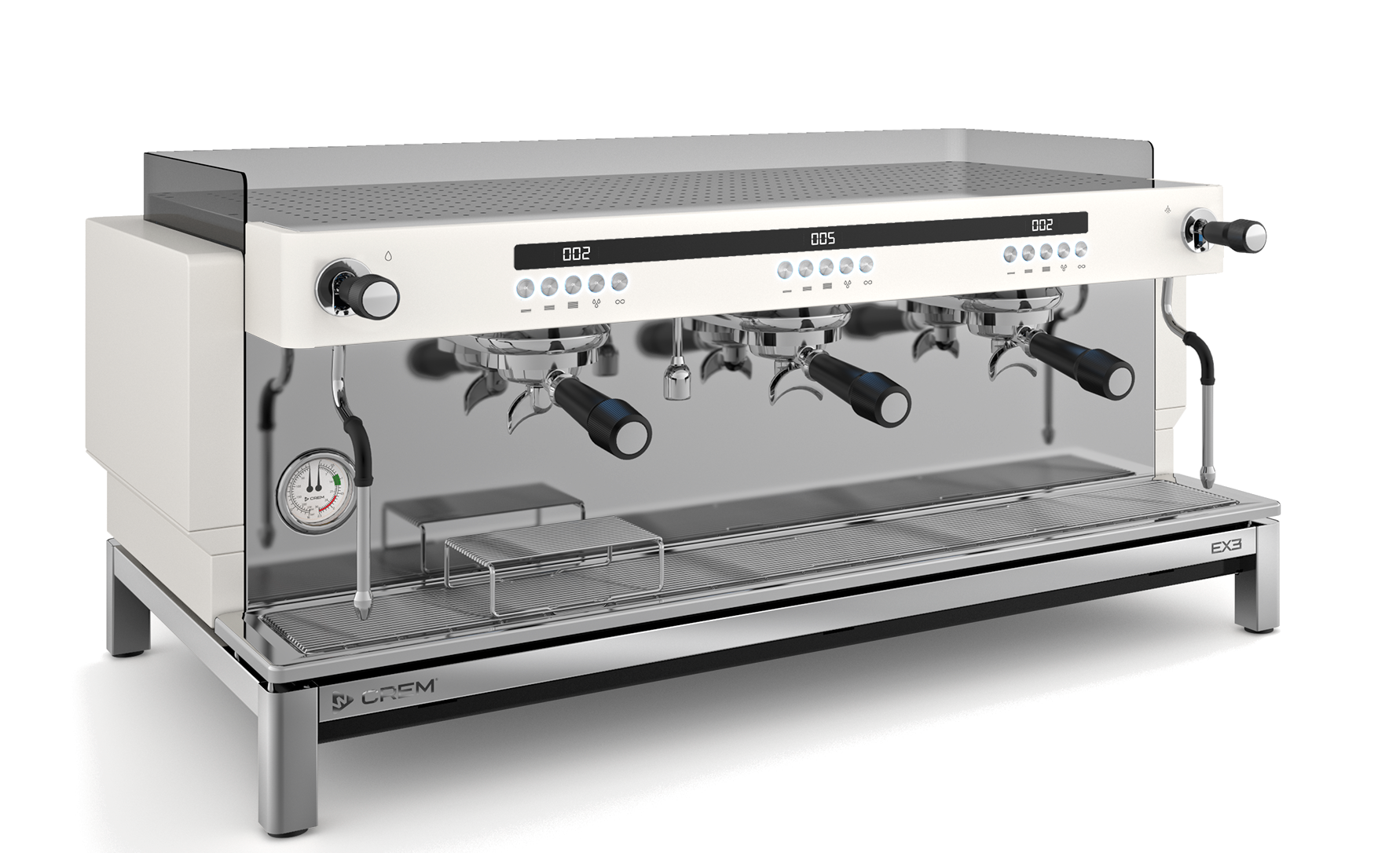 EX3 Tall Cup Display 3 Group Commercial Coffee Machine