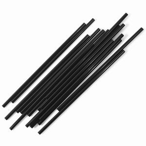 Black Straight Straws
