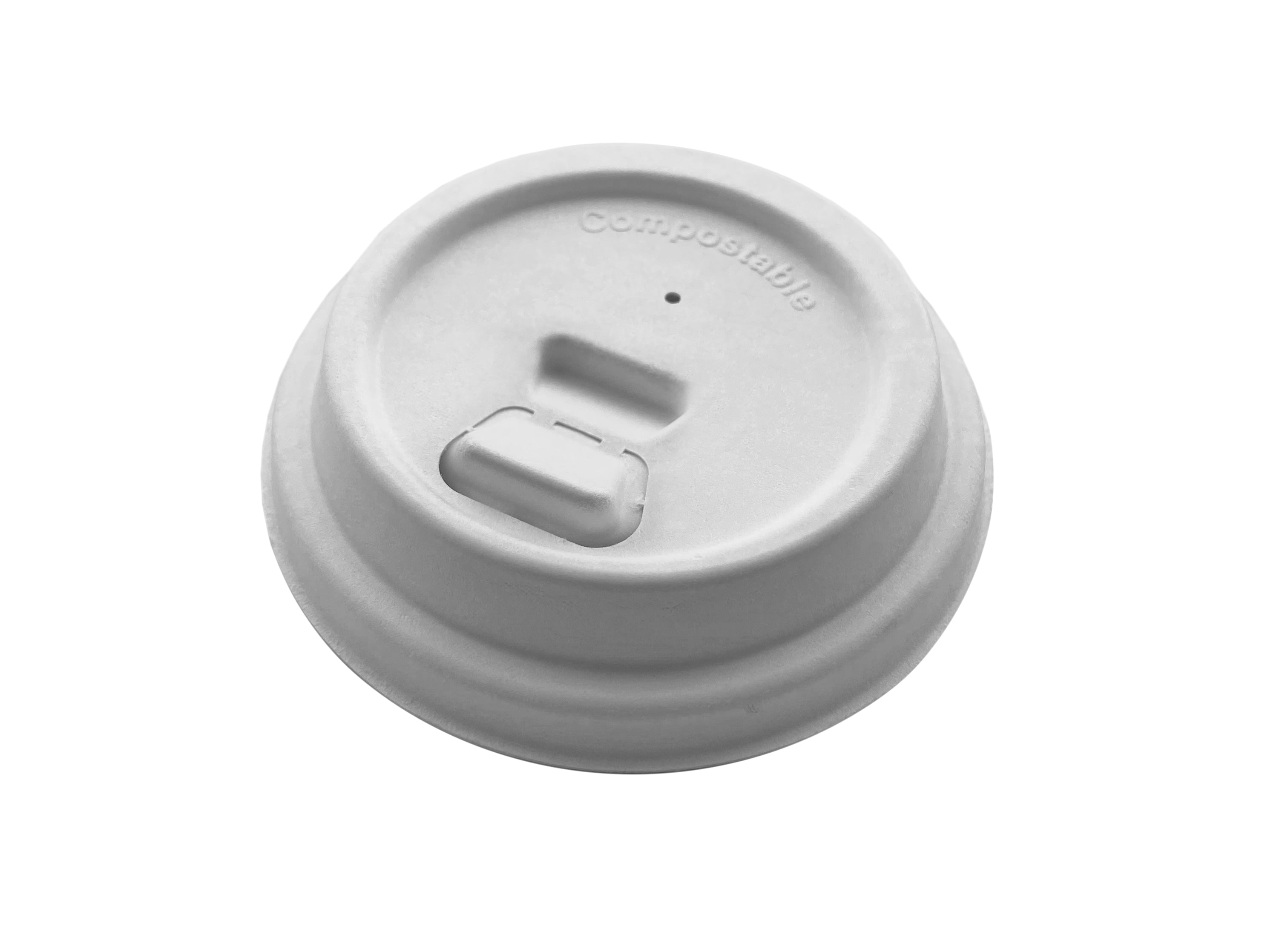 Moulded Fibre Takeaway Lid White 8oz