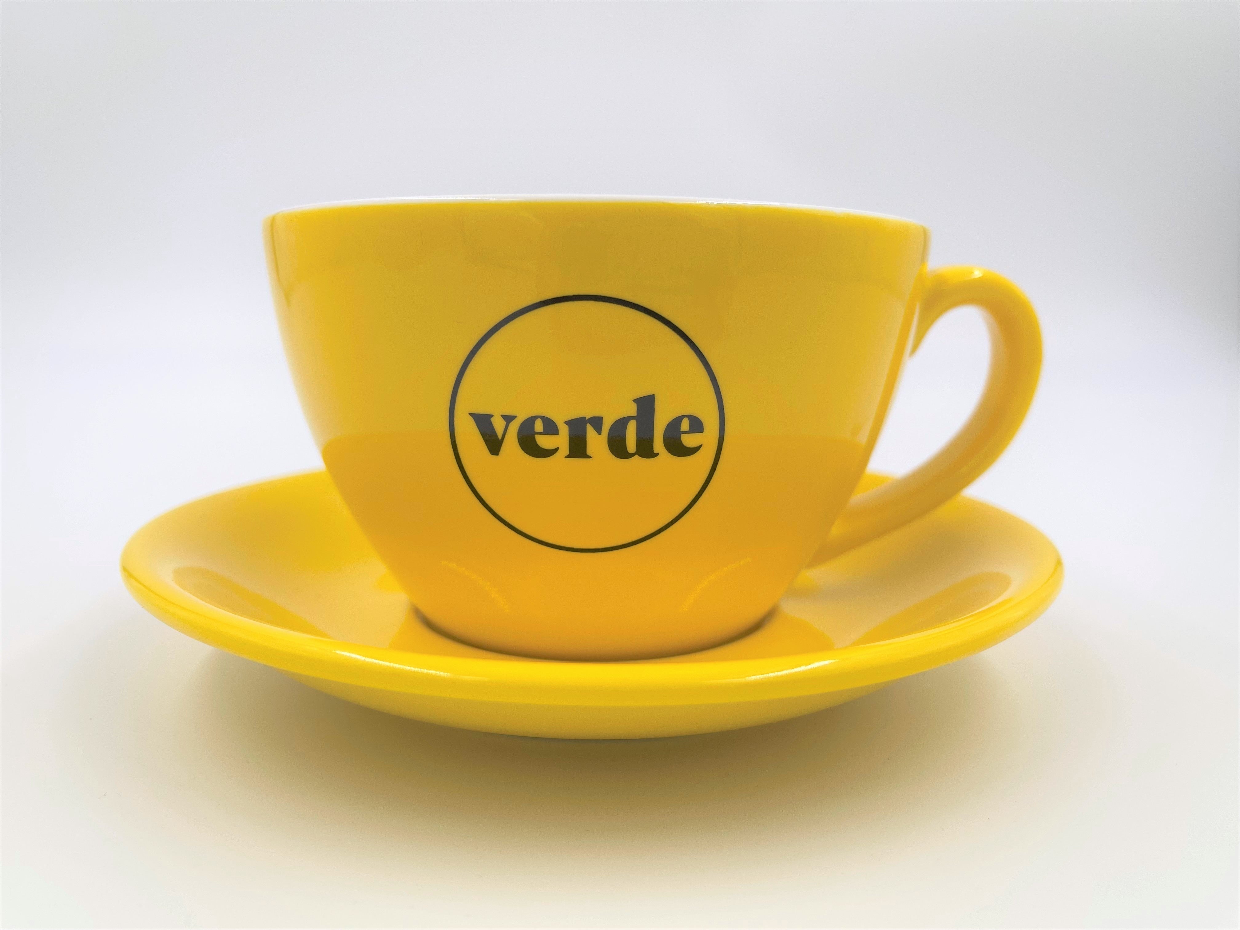 Cappuccino Saucer Verde Yellow 16cm