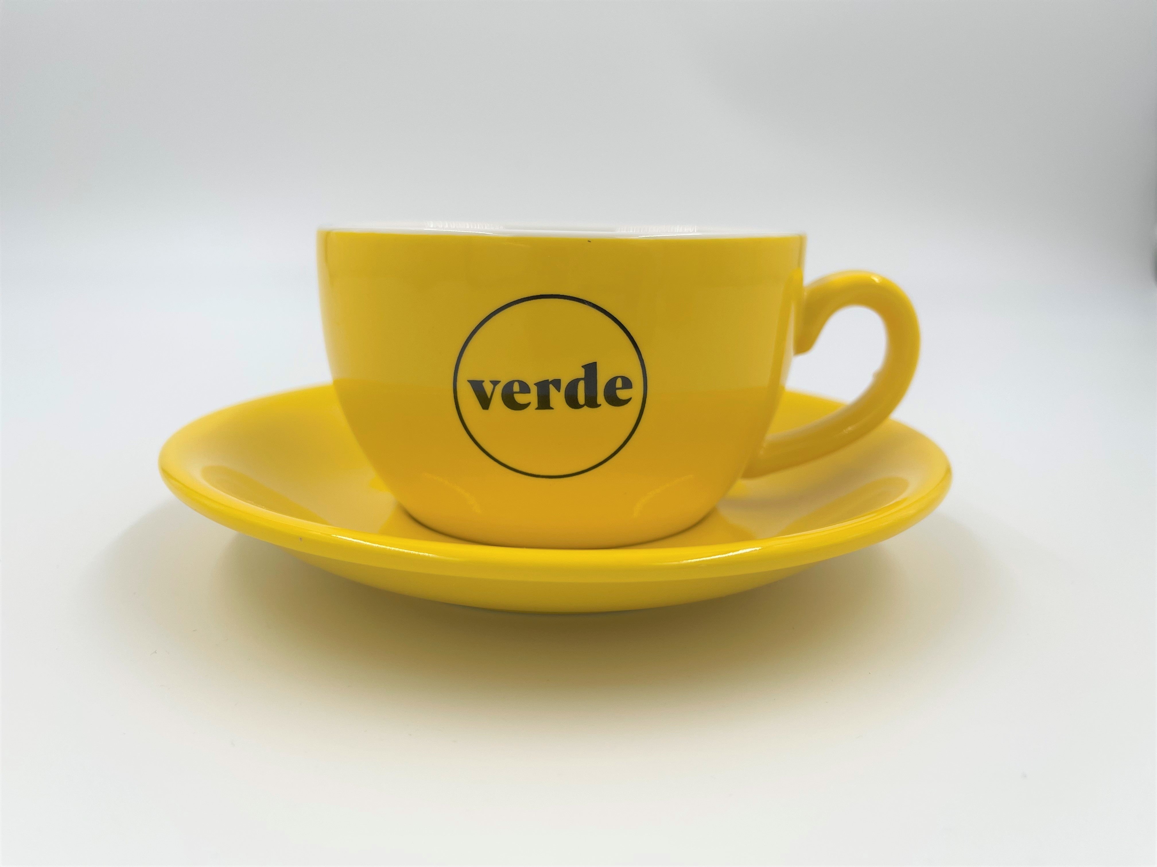 Cappuccino Saucer Verde Yellow 16cm