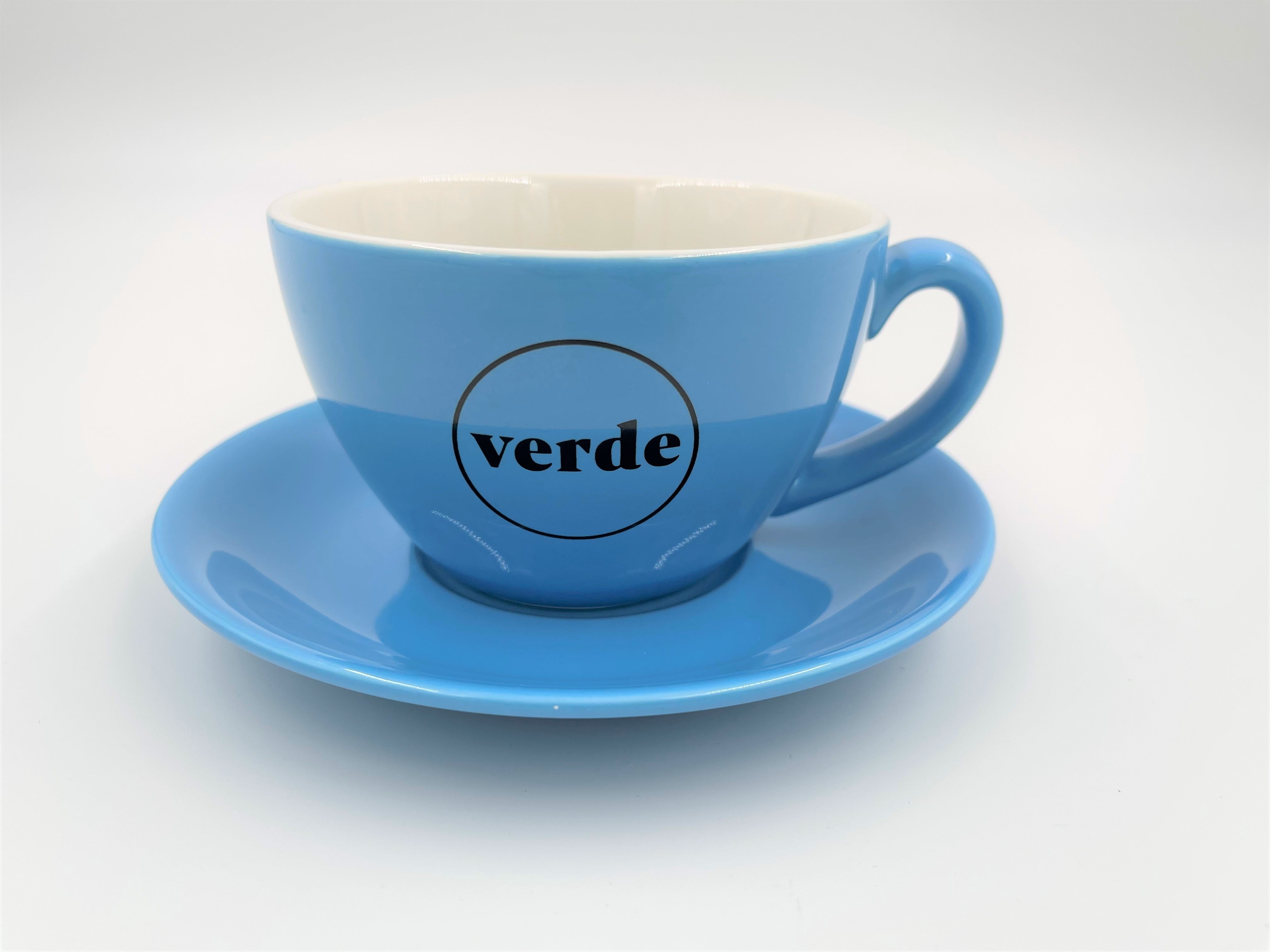 Cappuccino Cup Verde Blue 12oz