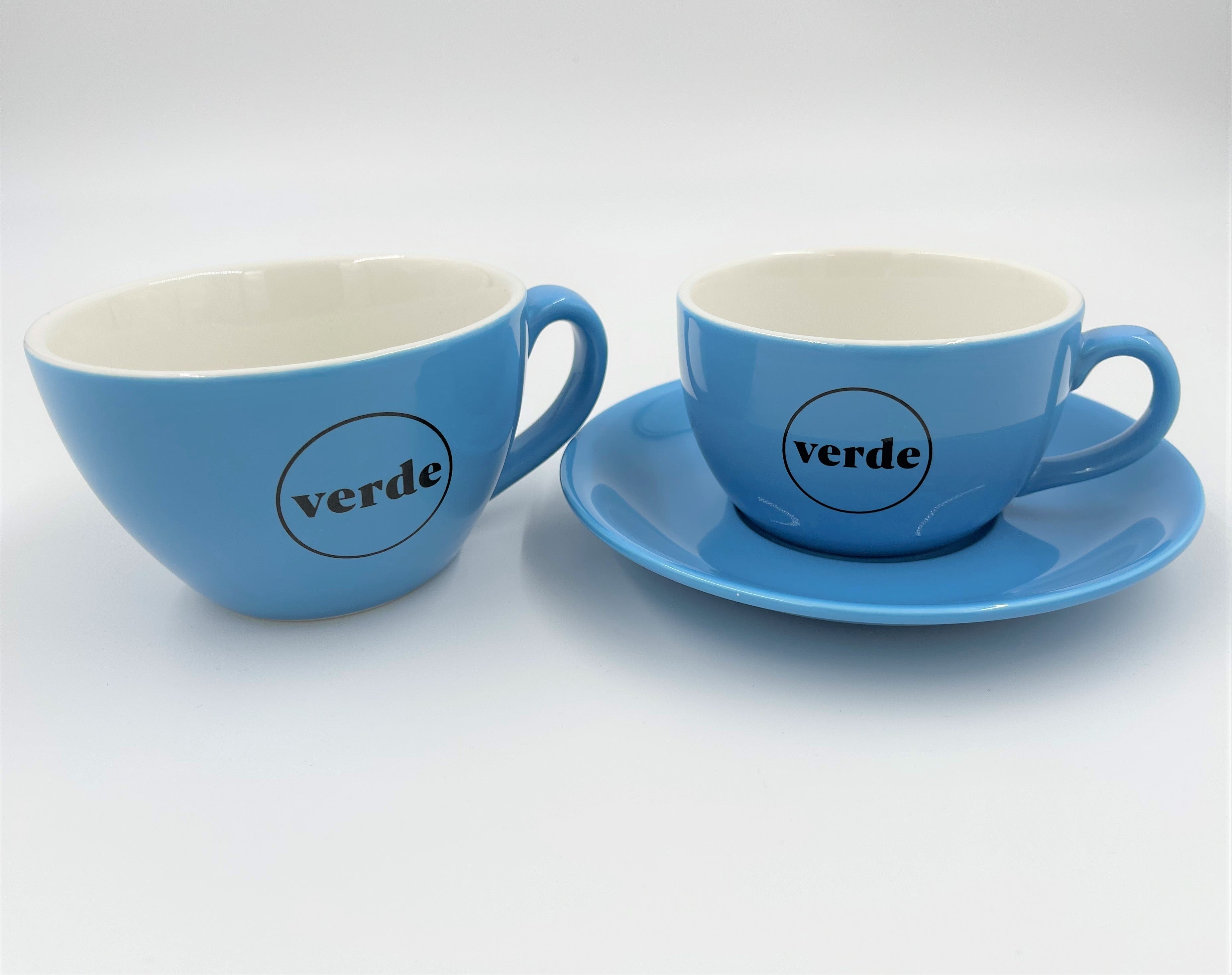 Cappuccino Cup Verde Blue 12oz