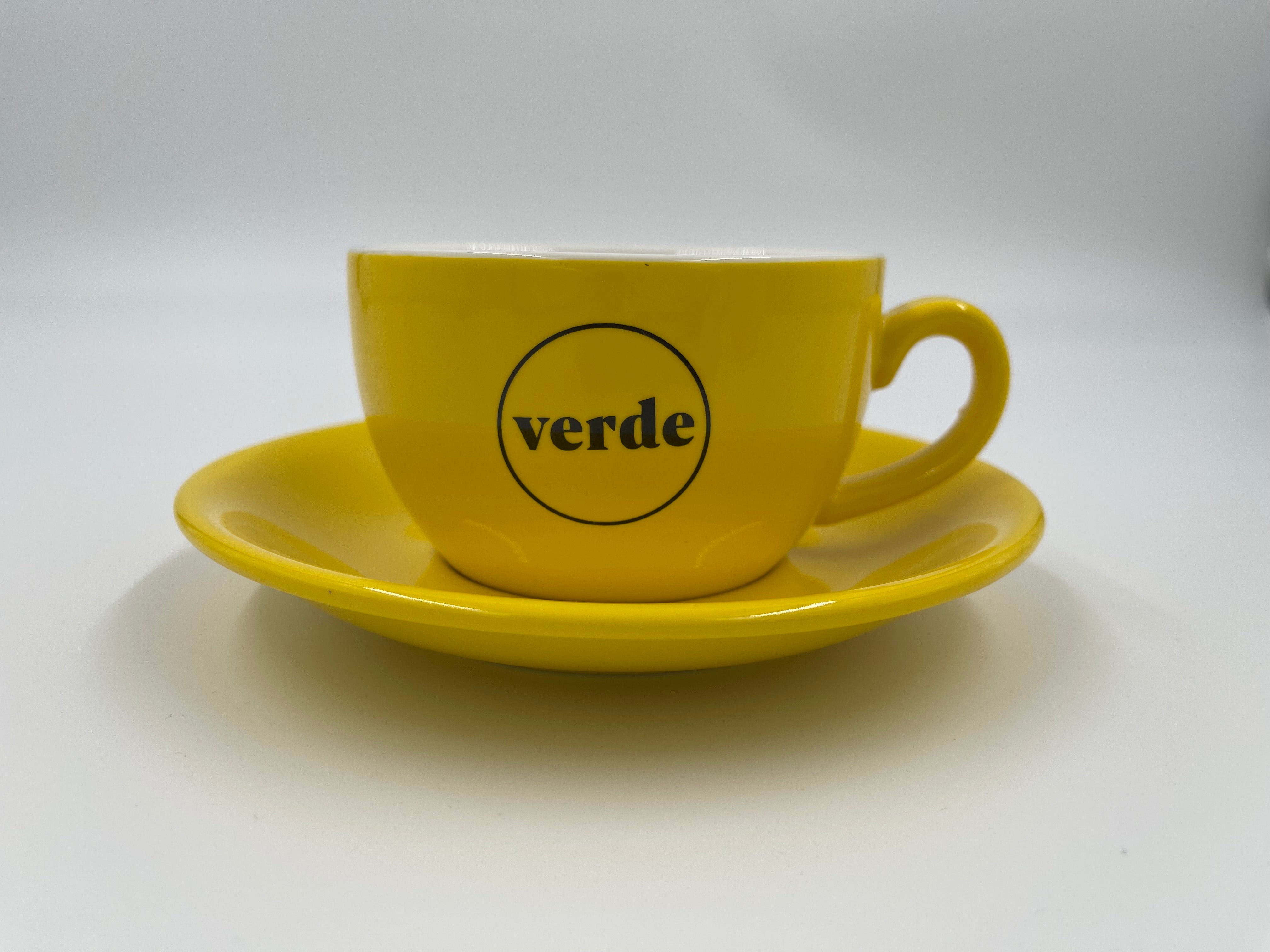 Cappuccino Cup Verde Yellow 9oz