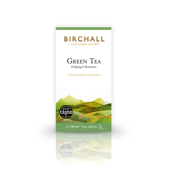 Birchall Green Tea - 15 Prism Tea Bags