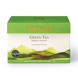 Birchall Green Tea - 20 Enveloped Prism Tea Bags