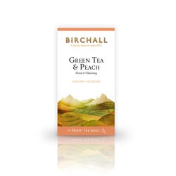 Birchall Green Tea and Peach - 15 Prism Tea Bags