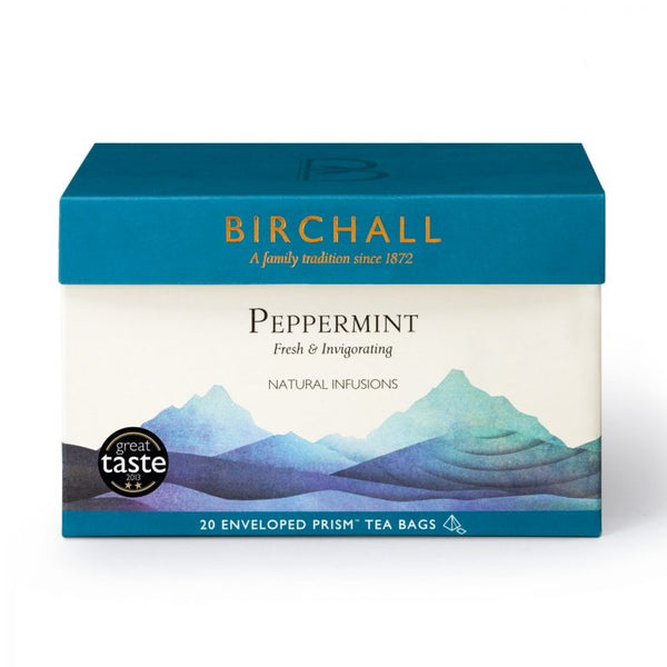 Birchall Peppermint - 20 Enveloped Prism Tea Bags