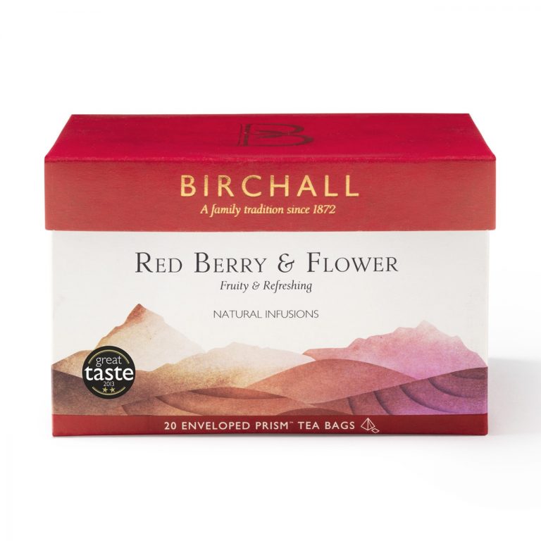 Birchall Red Berry & Flower - 20 Enveloped Prism Tea Bags