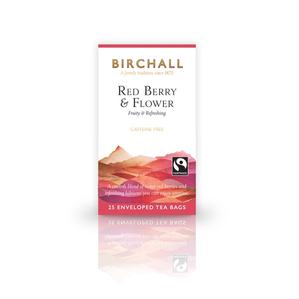 Birchall Red Berry & Flower 25 Tagged & Enveloped Tea Bags