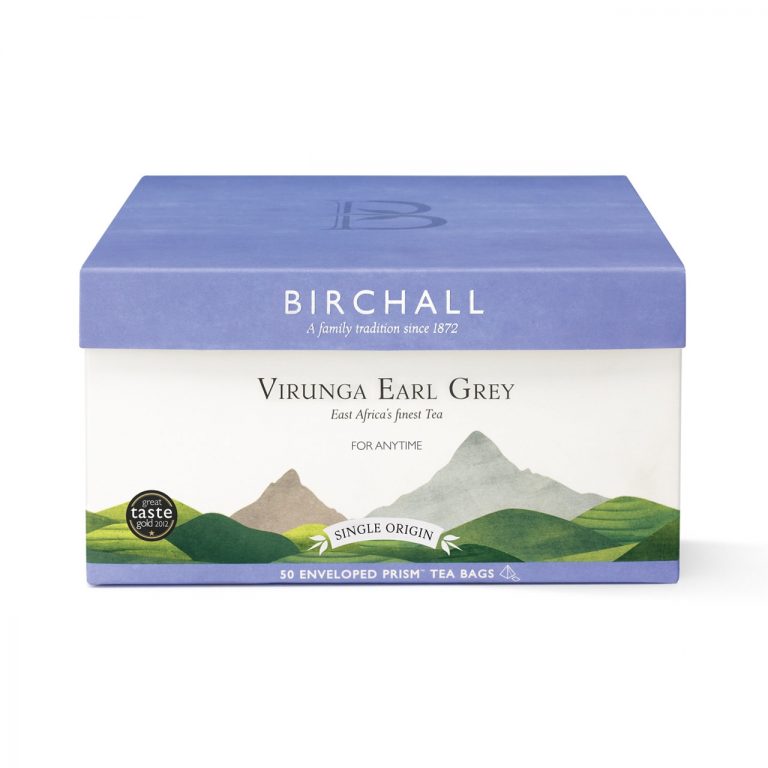 Birchall Virunga Earl Grey - 50 Enveloped Prism Tea Bags