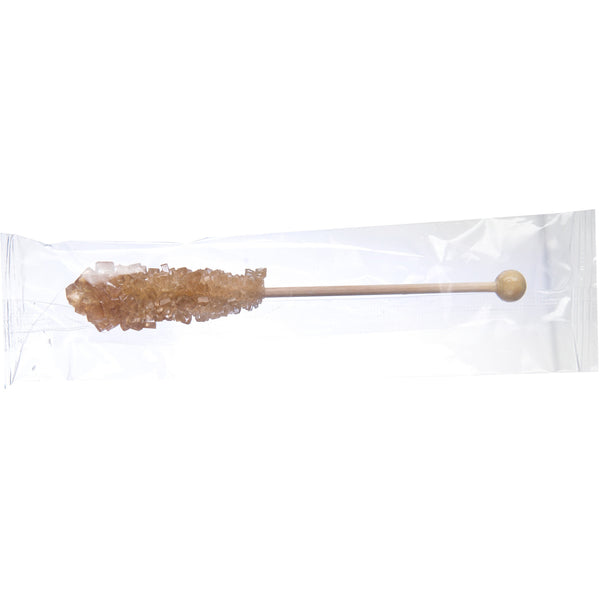 Brown Swizzle Sticks Individually Wrapped - Case of 100