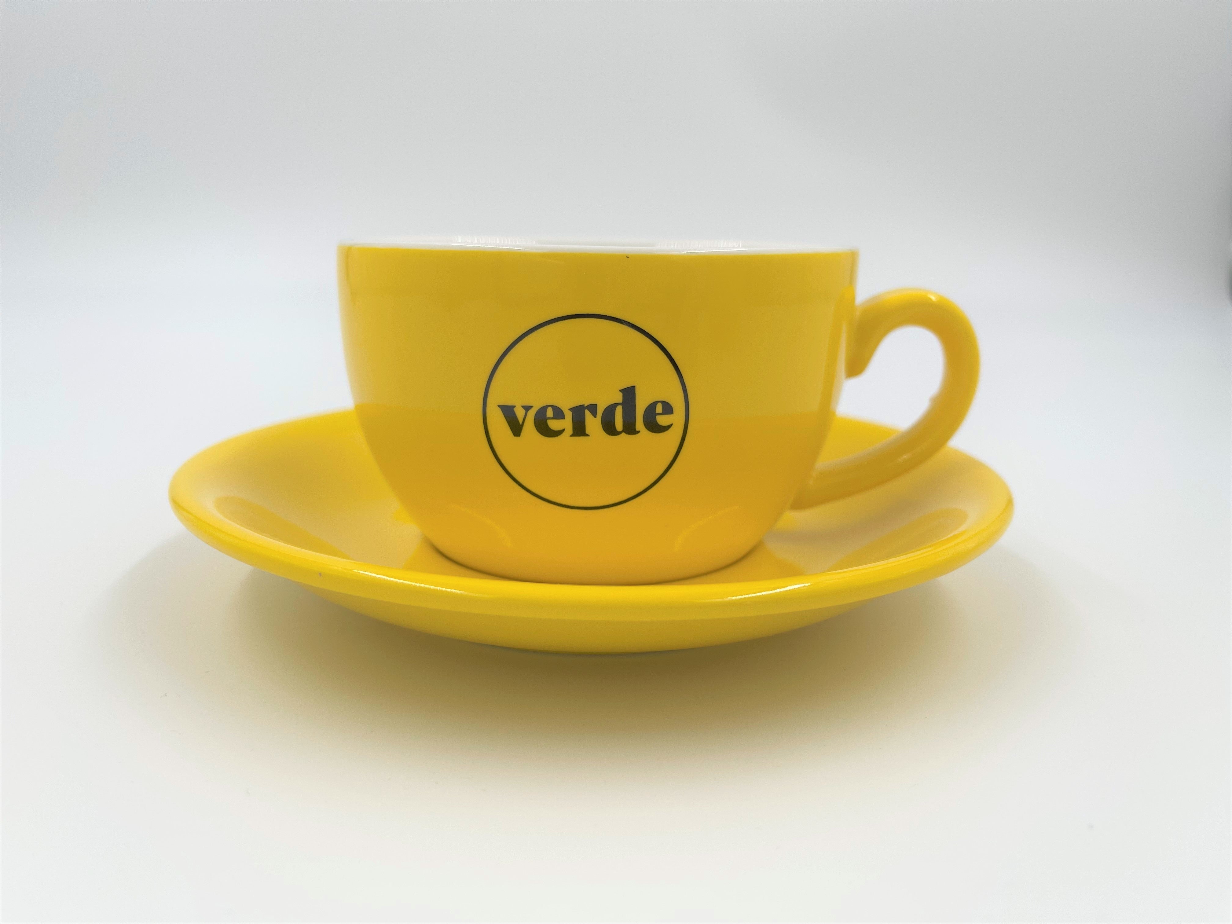 Cappuccino Cup Verde Yellow 12oz