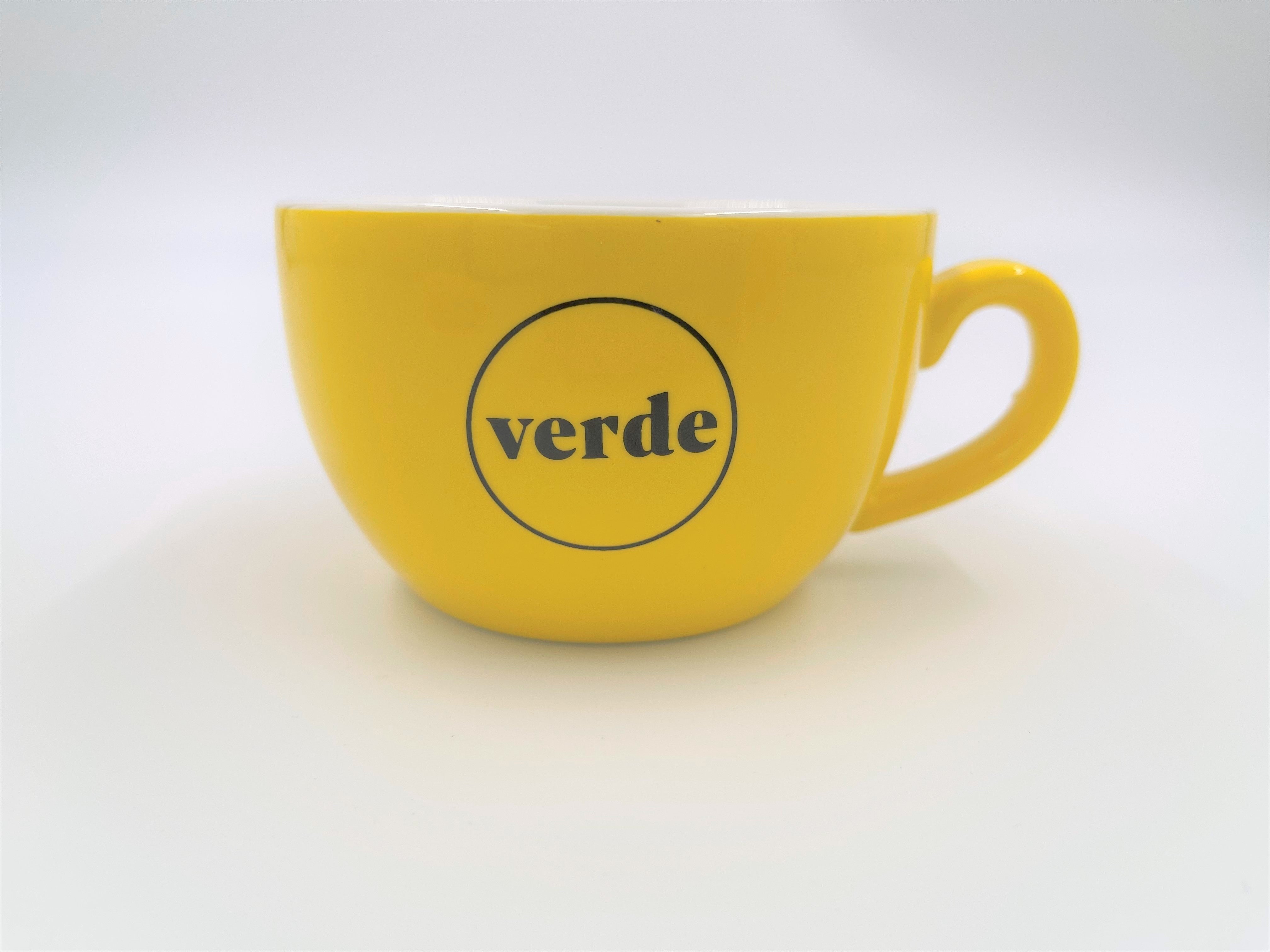 Cappuccino Cup Verde Yellow 12oz